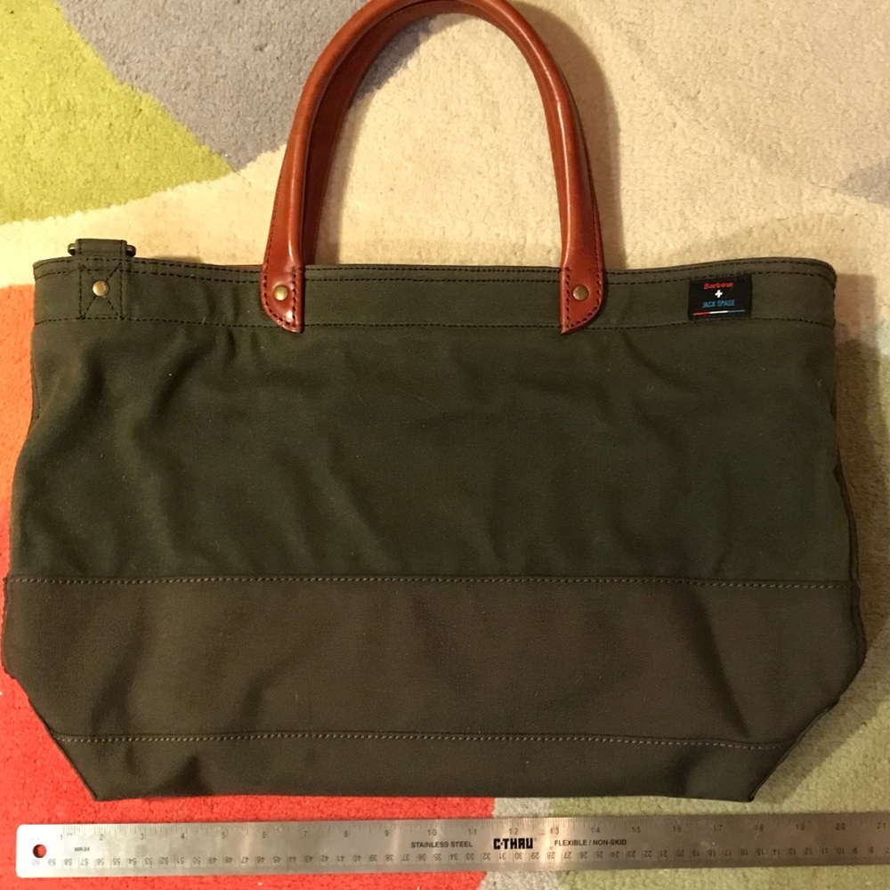 Jack Spade + Barbour - waxed canvas leather Bag